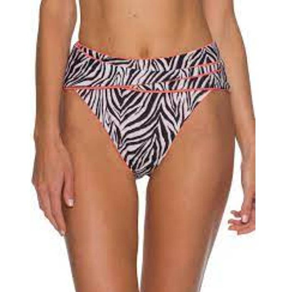 BECCA Other - Becca Women's Animal Kingdom Vintage High Waist Swim Bottoms Size Small